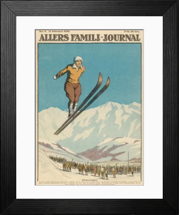 Framed Print : Sport / Winter / Skiing / Jump Framed Print : Sport / Winter / Skiing / Jump