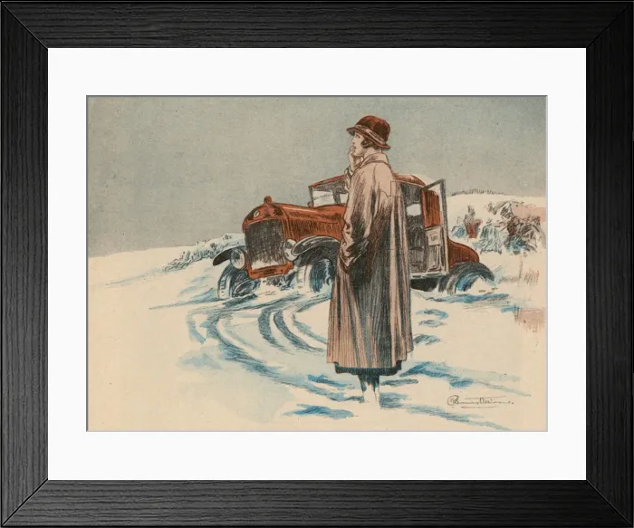 Framed Print : Stuck in the Snow Framed Print : Stuck in the Snow