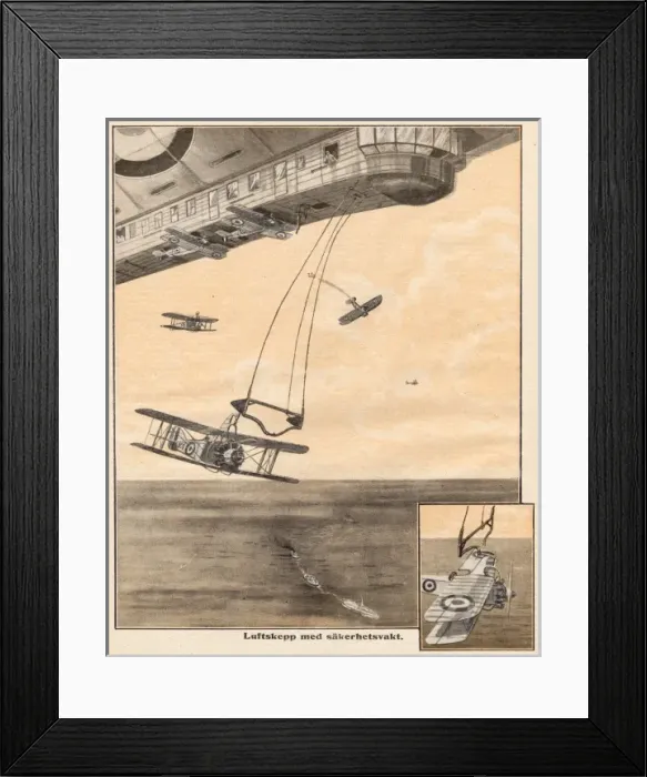 Framed Print : Launch from Airship Framed Print : Launch from Airship