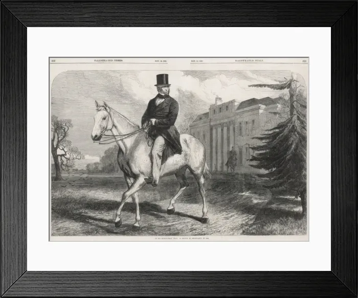 Framed Print : Palmerston / Illus T 1864 Framed Print : Palmerston / Illus T 1864