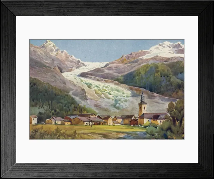 Framed Print : French Glacier Framed Print : French Glacier