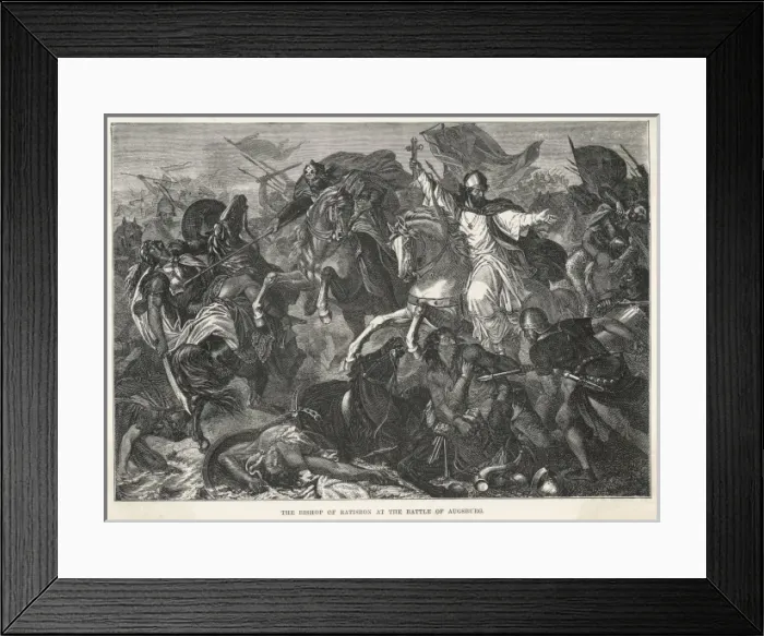 Framed Print : Battle of Augsburg 900 Framed Print : Battle of Augsburg 900