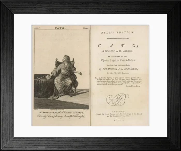 Framed Print : Theatre / Plays / Addison Framed Print : Theatre / Plays / Addison