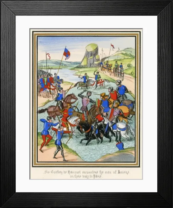 Framed Print : 100 Years War / Flanders Framed Print : 100 Years War / Flanders