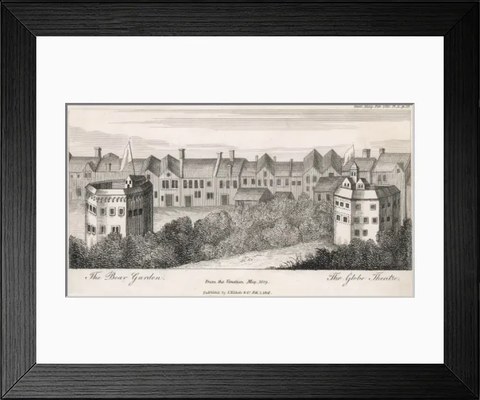 Framed Print : Globe / Bear Garden 1629 Framed Print : Globe / Bear Garden 1629