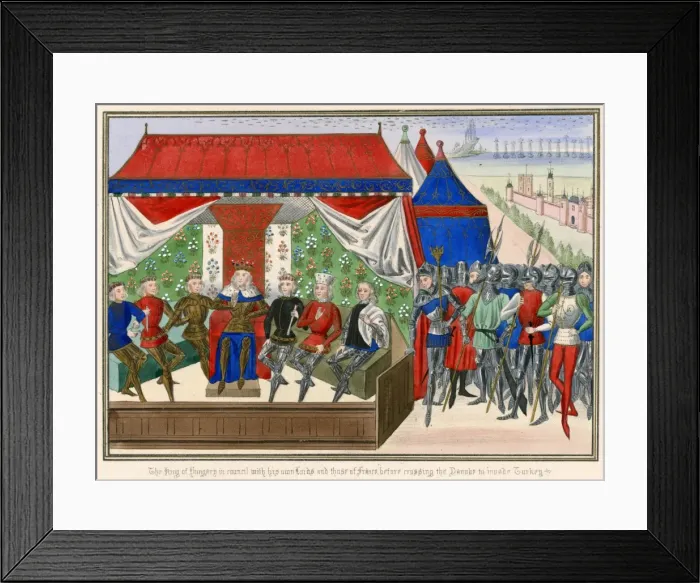 Framed Print : Conference at Buda 1396 Framed Print : Conference at Buda 1396