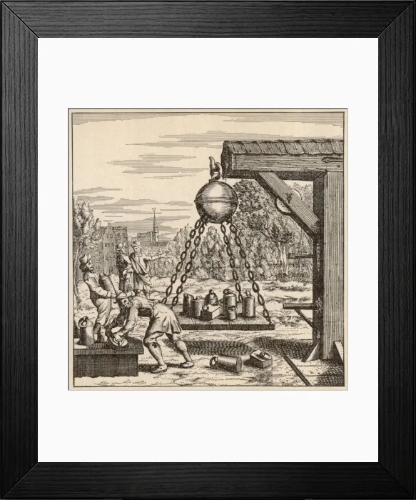 Framed Print : Science / Guericke Framed Print : Science / Guericke