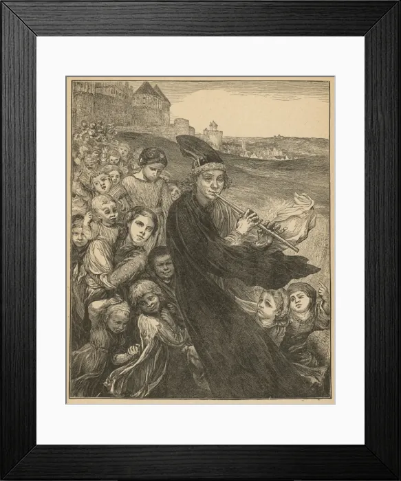 Framed Print : Pied Piper of Hamelin Framed Print : Pied Piper of Hamelin