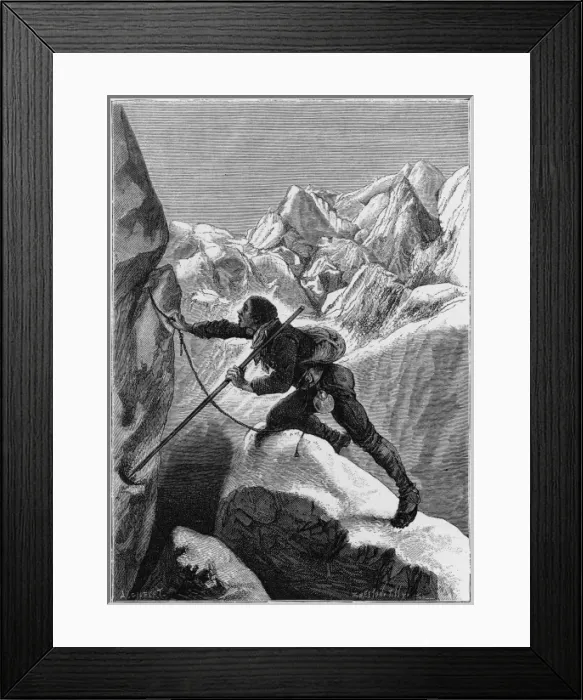 Framed Print : Sport / Climbing / Alps Framed Print : Sport / Climbing / Alps