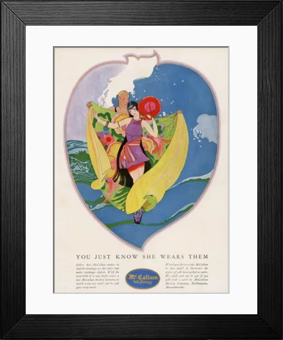 Framed Print : Stocking Advert 1924 Framed Print : Stocking Advert 1924