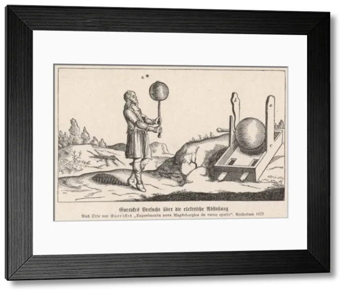 Framed Print : Science / Guericke Framed Print : Science / Guericke