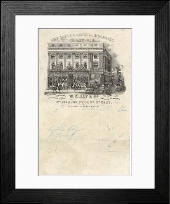 Framed Print : Mourning Dress Warehouse Framed Print : Mourning Dress Warehouse