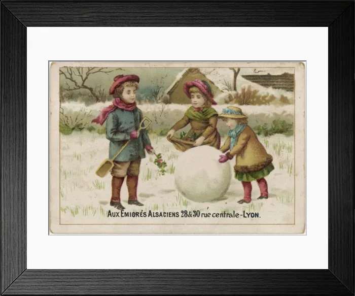 Framed Print : Snowball Scene Framed Print : Snowball Scene