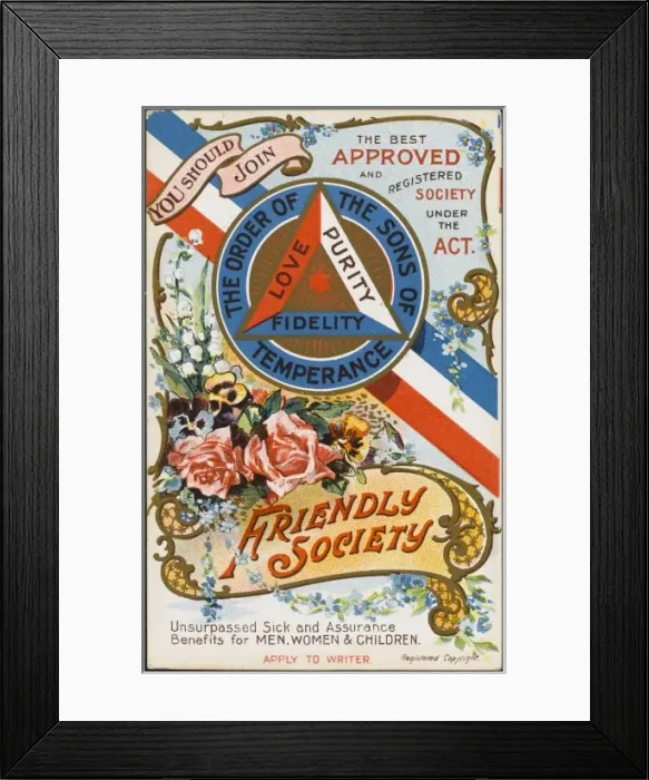 Framed Print : Sons of Temperance 1 / 2 Framed Print : Sons of Temperance 1 / 2