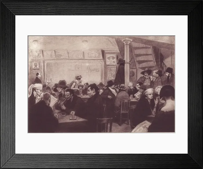 Framed Print : Montparnasse Cafe 1924 Framed Print : Montparnasse Cafe 1924