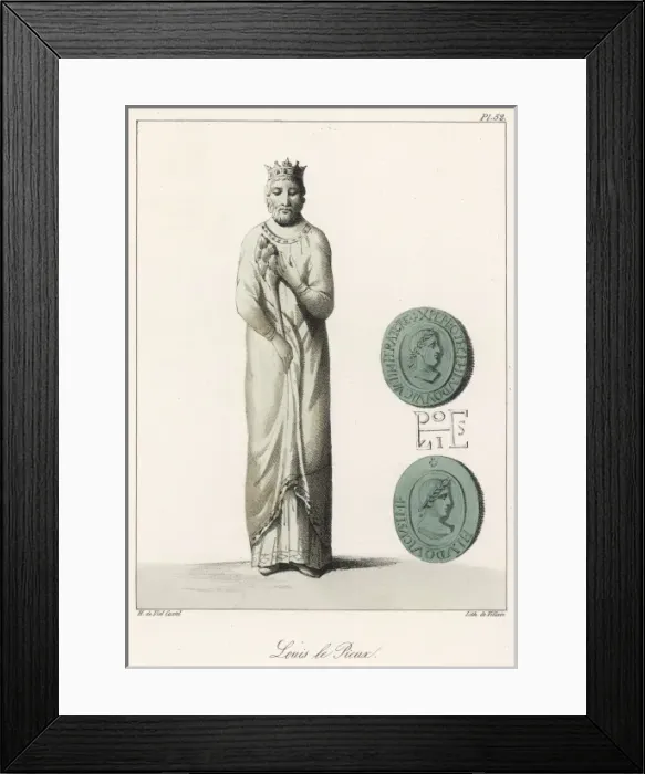 Framed Print : Louis I the Pious Framed Print : Louis I the Pious