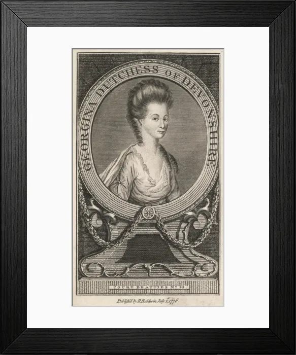 Framed Print : Georgiana / Duchess / Baldwn Framed Print : Georgiana / Duchess / Baldwn