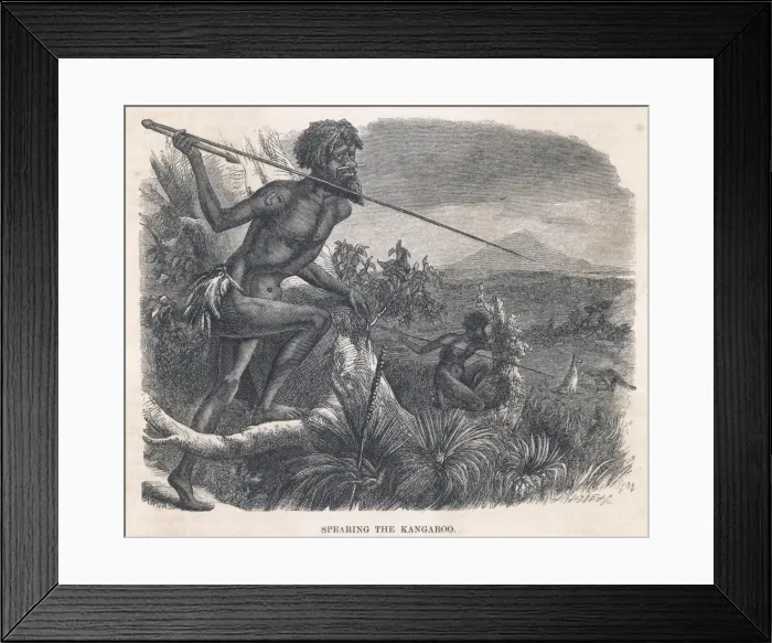 Framed Print : Racial / Aborigine C1860 Framed Print : Racial / Aborigine C1860