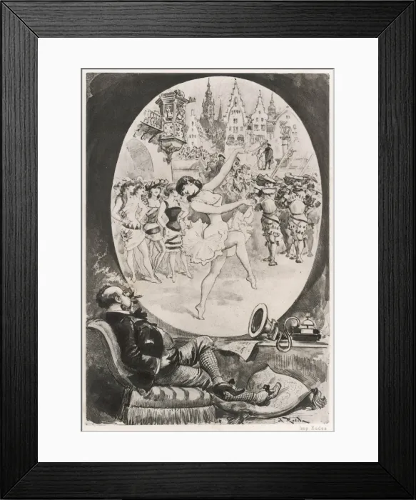 Framed Print : Science / Tv Forseen 1884 Framed Print : Science / Tv Forseen 1884