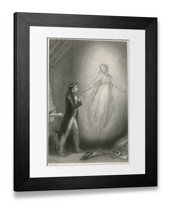 Framed Print : Burns and his Muse Framed Print : Burns and his Muse