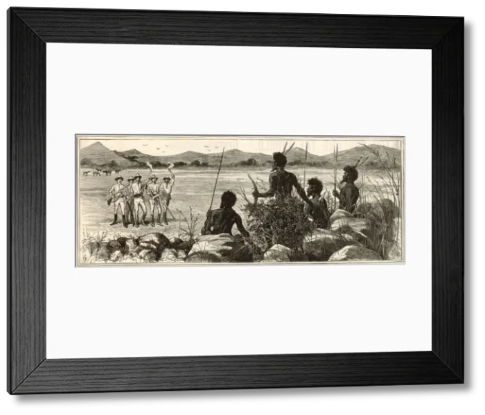 Framed Print : Racial / Aborigine 1885 Framed Print : Racial / Aborigine 1885