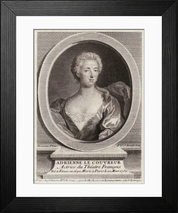 Framed Print : Adrienne Lecouvreur / Oval Framed Print : Adrienne Lecouvreur / Oval