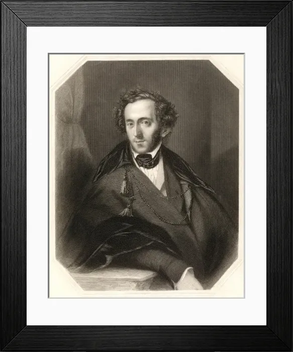 Framed Print : Felix Mendelssohn Framed Print : Felix Mendelssohn
