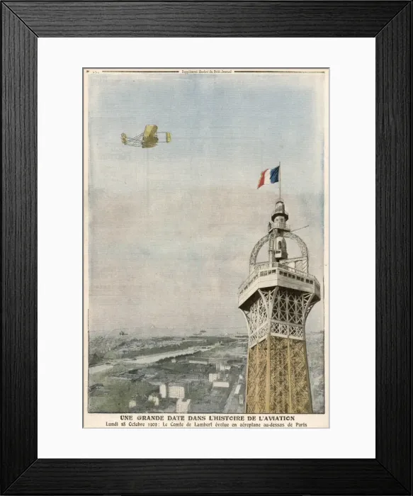 Framed Print : Paris / Eiffel Tower 1909 Framed Print : Paris / Eiffel Tower 1909