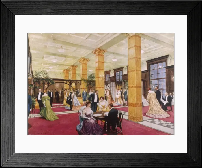 Framed Print : The Savoy Lobby / London Framed Print : The Savoy Lobby / London