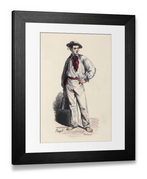 Framed Print : French Cabin Boy Framed Print : French Cabin Boy