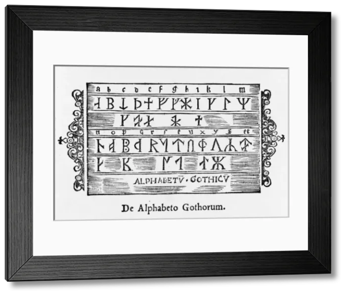Framed Print : Writing / Runes Framed Print : Writing / Runes