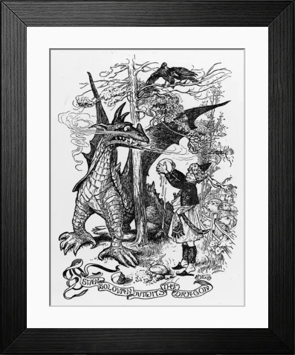 Framed Print : Outwitted Dragon Framed Print : Outwitted Dragon