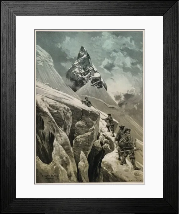 Framed Print : Bernina / Alps / Kunst / 1899 Framed Print : Bernina / Alps / Kunst / 1899