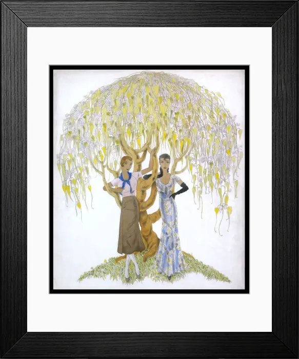 Framed Print : Women under Willow / 151 Framed Print : Women under Willow / 151