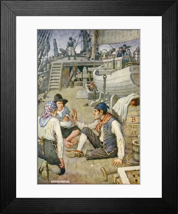Framed Print : Treasure Island / Pirates Framed Print : Treasure Island / Pirates