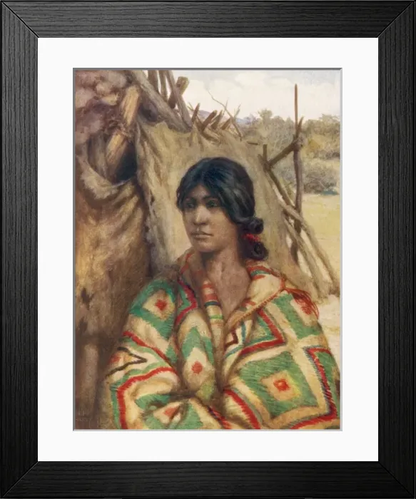 Framed Print : Racial / Navajo Squaw Framed Print : Racial / Navajo Squaw