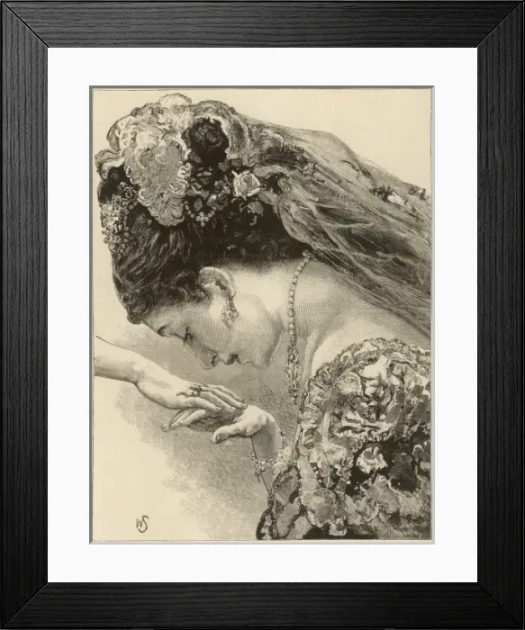 Framed Print : Debutante Kisses Hand Framed Print : Debutante Kisses Hand