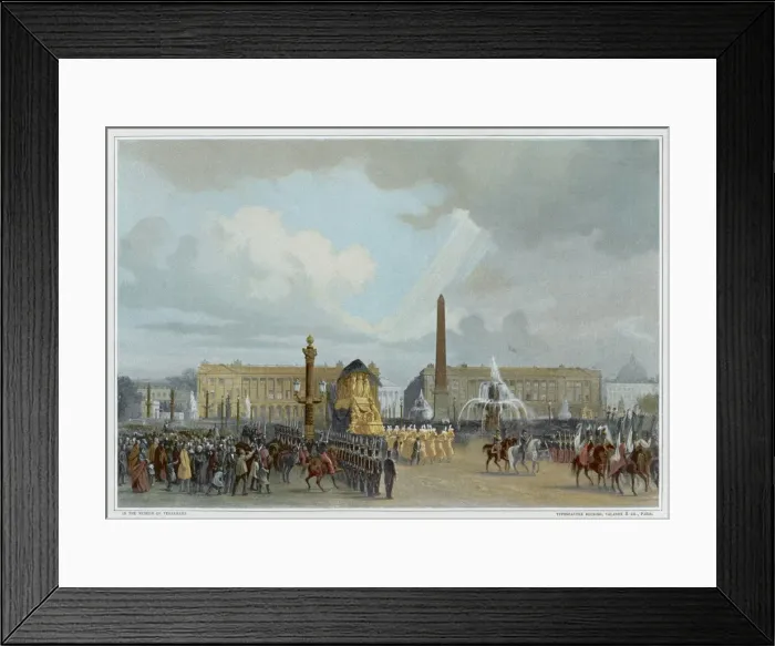 Framed Print : Funeral Cortege, Paris Framed Print : Funeral Cortege, Paris