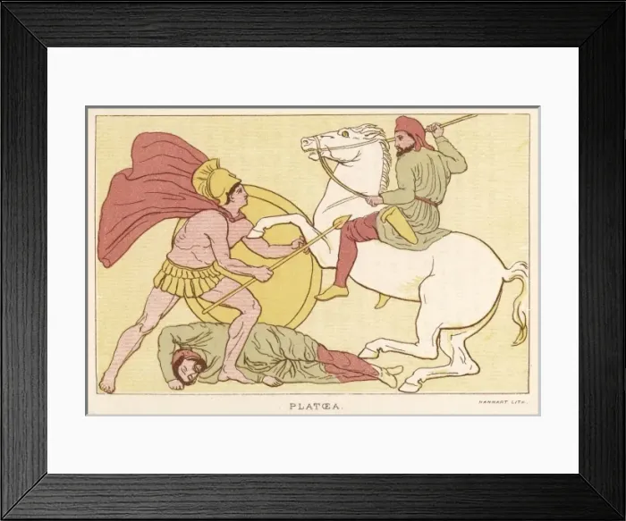 Framed Print : Persian Mounted on Horse Framed Print : Persian Mounted on Horse
