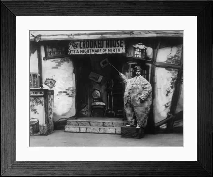 Framed Print : Crooked House / Butlins Framed Print : Crooked House / Butlins