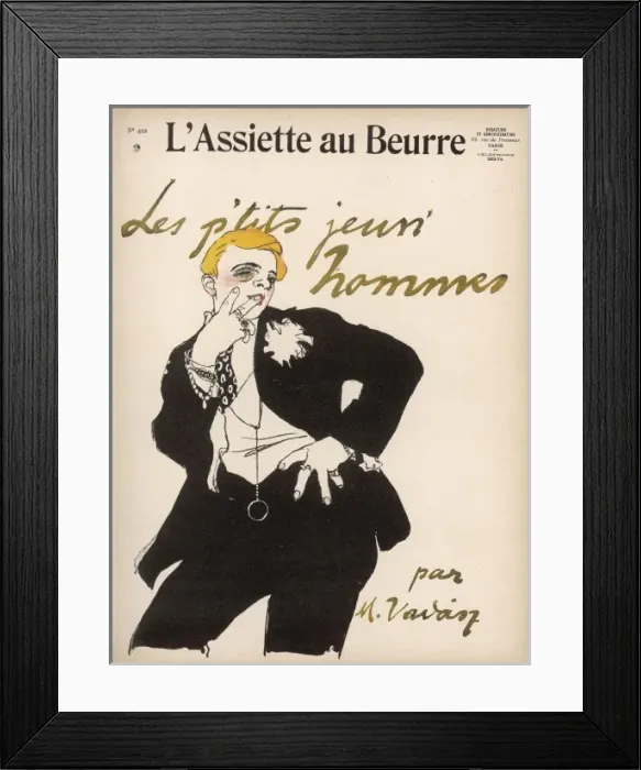 Framed Print : Male Types / Dandies 1909 Framed Print : Male Types / Dandies 1909