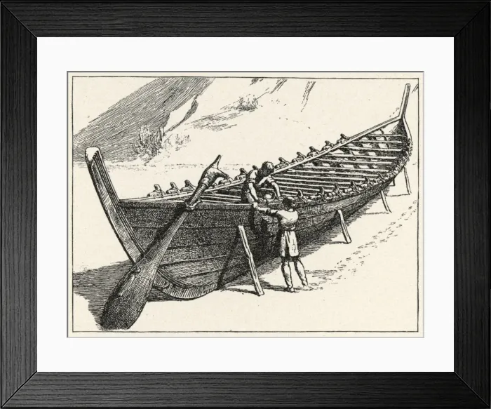 Framed Print : Viking Ships Framed Print : Viking Ships
