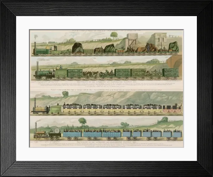Framed Print : L POOL / M CHESTER RAILWAY Framed Print : L POOL / M CHESTER RAILWAY