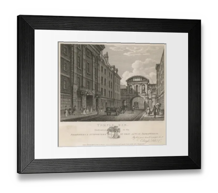 Framed Print : Fleet St / Temple Bar Framed Print : Fleet St / Temple Bar