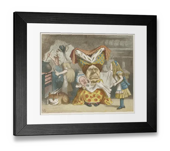 Framed Print : Carroll / Alice & Duchess Framed Print : Carroll / Alice & Duchess