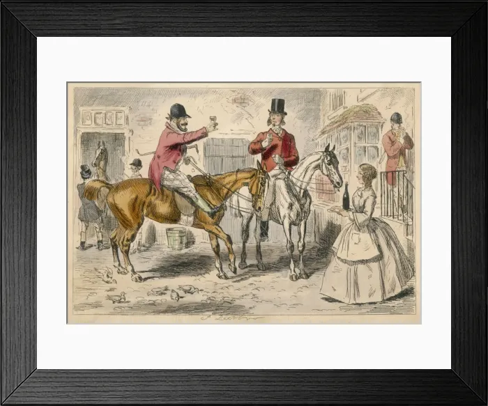 Framed Print : Stirrup Cup Leech 1850 Framed Print : Stirrup Cup Leech 1850