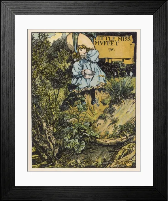 Framed Print : Little Miss Muffet Framed Print : Little Miss Muffet