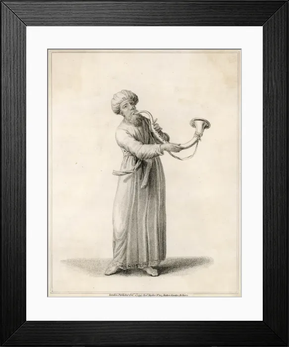 Framed Print : Levite Blowing Horn Framed Print : Levite Blowing Horn