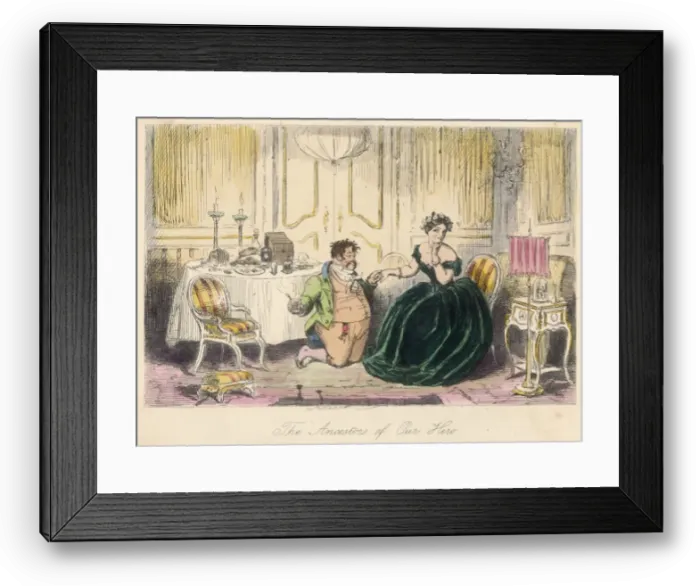 Framed Print : A Post-Prandial Proposal Framed Print : A Post-Prandial Proposal