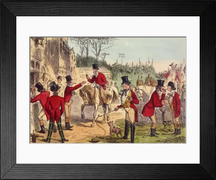 Framed Print : The Meet (John Leech) Framed Print : The Meet (John Leech)